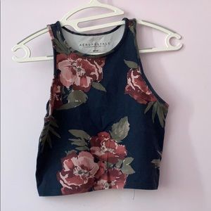 Aeropostale Cropped floral top